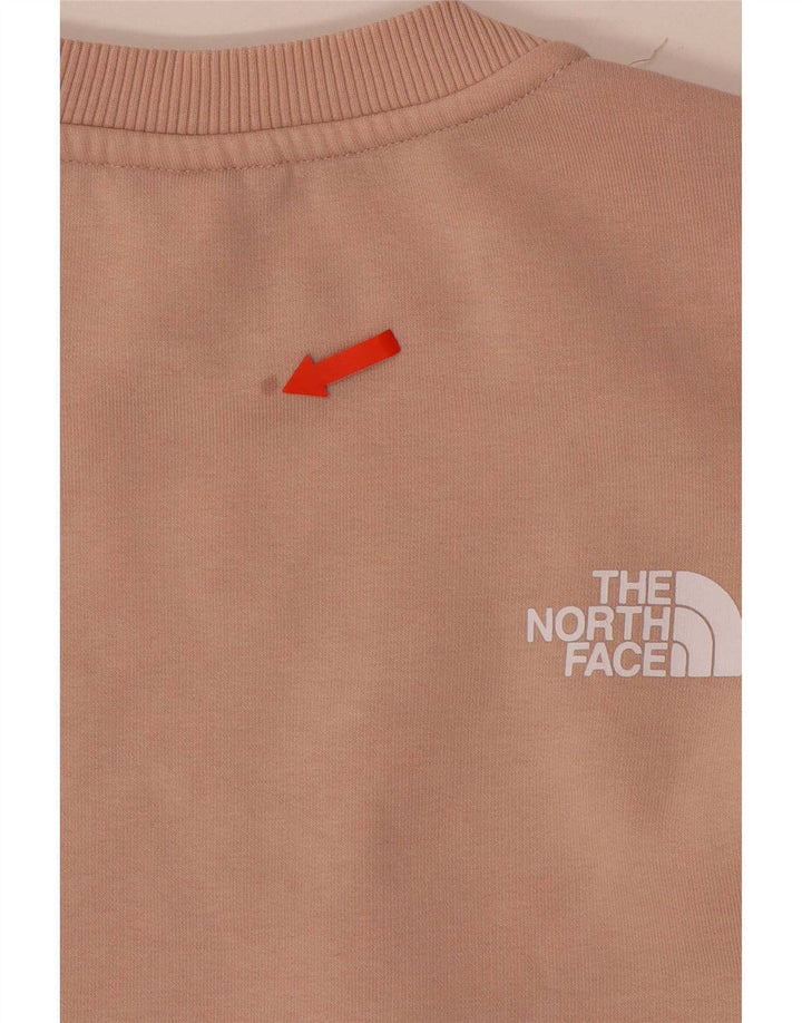 The North Face Womens Graphic Oversized Sweatshirt Jumper UK 10 Small Pink