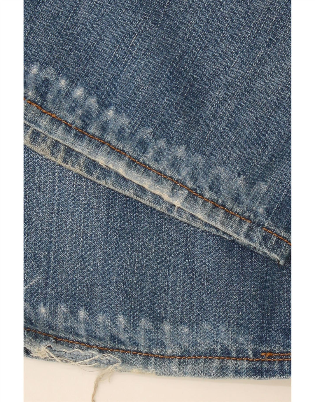 TOMMY HILFIGER Mens Distressed Straight Jeans W32 L32 Blue Cotton
