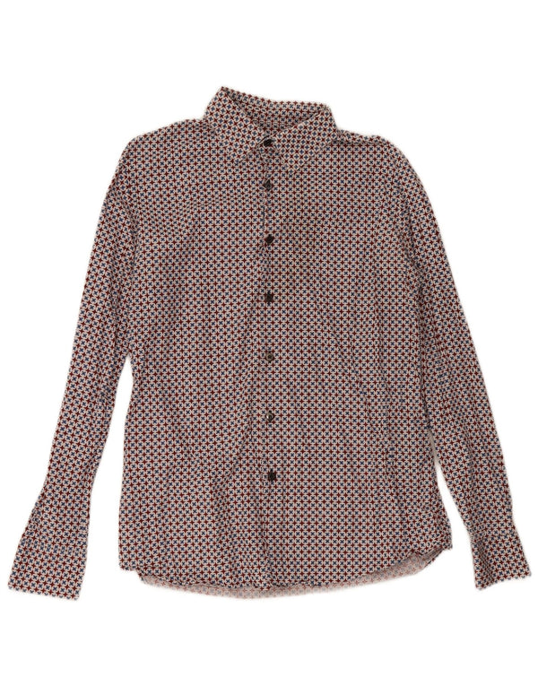 Prada Mens Shirt Size 16 41 Large Multicoloured Geometric Cotton