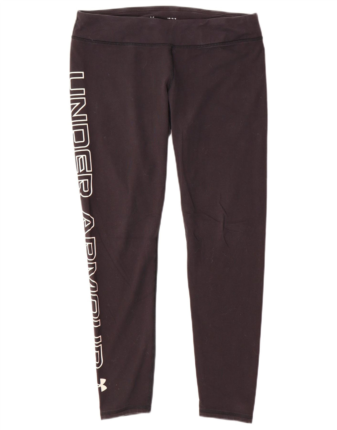 Under Armour Womens Graphic Leggings UK 16 Large Black