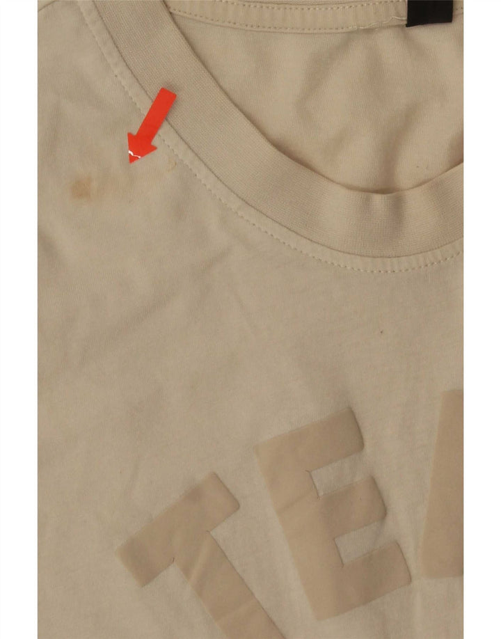 Adidas Mens Graphic T-Shirt Top Large Beige