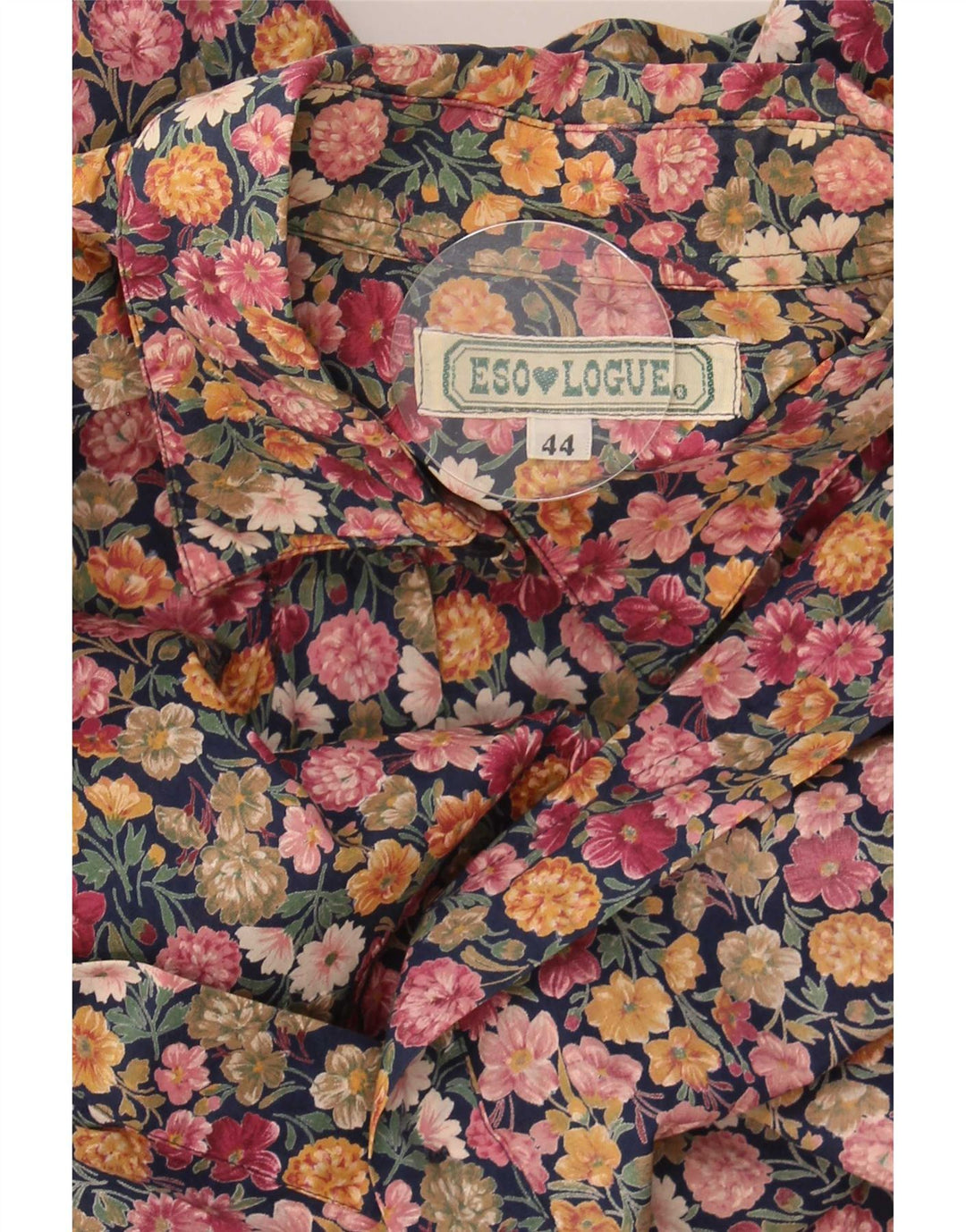 Vintage Womens Shirt Blouse IT 44 Medium Multicoloured Floral