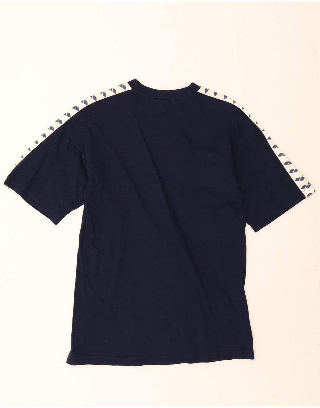 Arena Mens Graphic T-Shirt Top Small Navy Blue Colourblock
