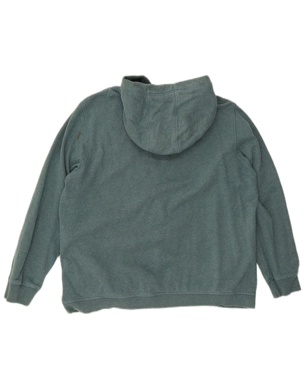 Fat Face Womens Oversized Hoodie Jumper UK 16 Large Green Cotton