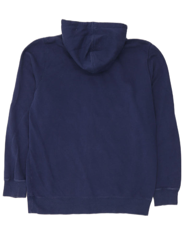 Under Armour Mens Zip Hoodie Sweater Large Blue Cotton