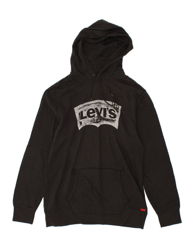 LEVI'S Mens Standard Fit Graphic Hoodie Jumper XL Black Cotton | Vintage Levi's | Thrift | Second-Hand Levi's | Used Clothing | Messina Hembry 