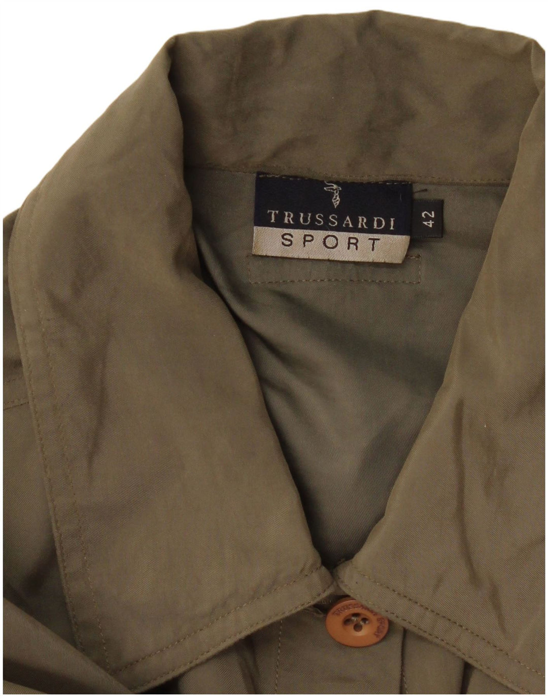 Trussardi Womens Utility Jacket IT 42 Medium Khaki