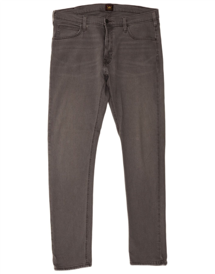 Lee Mens Luke Slim Jeans W36 L34 Grey Cotton