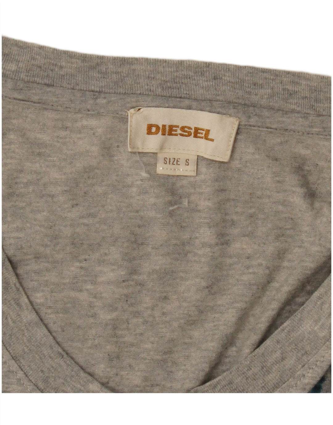 Diesel Womens Oversized 3/4 Sleeve T-Shirt Dress UK 10 Small Grey Striped