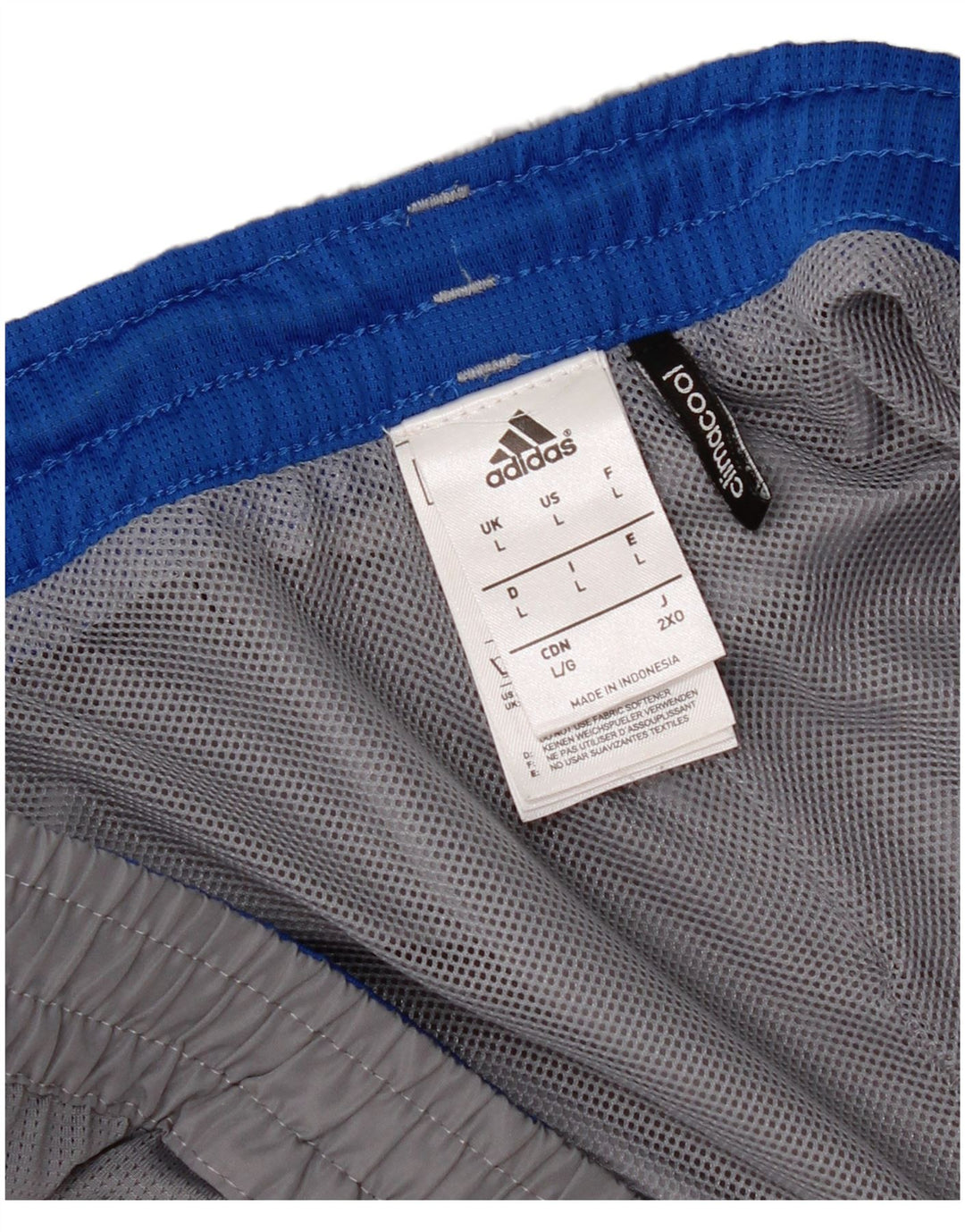 Adidas Mens Sport Shorts Large  Grey Polyester