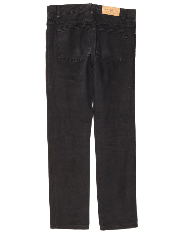 Calvin Klein Mens Straight Jeans W32 L30 Black
