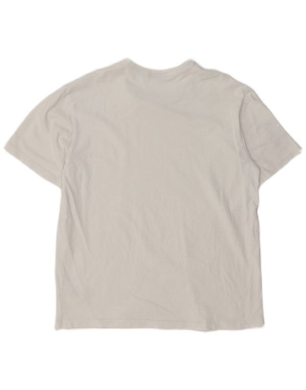 ZARA Mens T-Shirt Top Medium White Cotton