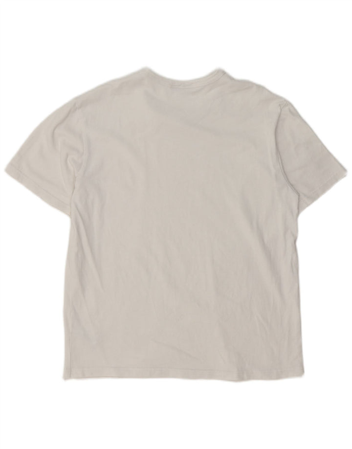 ZARA Mens T-Shirt Top Medium White Cotton