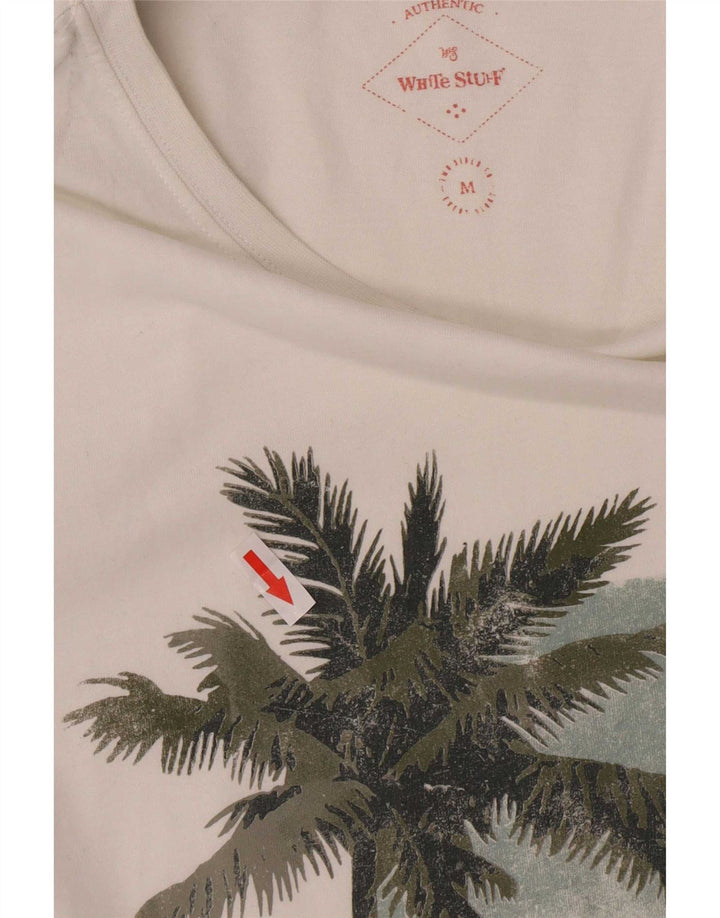 White Stuff Mens Authentic Graphic T-Shirt Top Medium Cotton