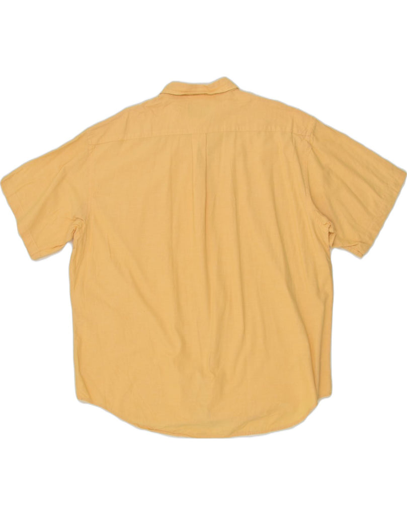 DOCKERS Mens Short Sleeve Shirt 2XL Yellow Cotton | Vintage Dockers | Thrift | Second-Hand Dockers | Used Clothing | Messina Hembry 