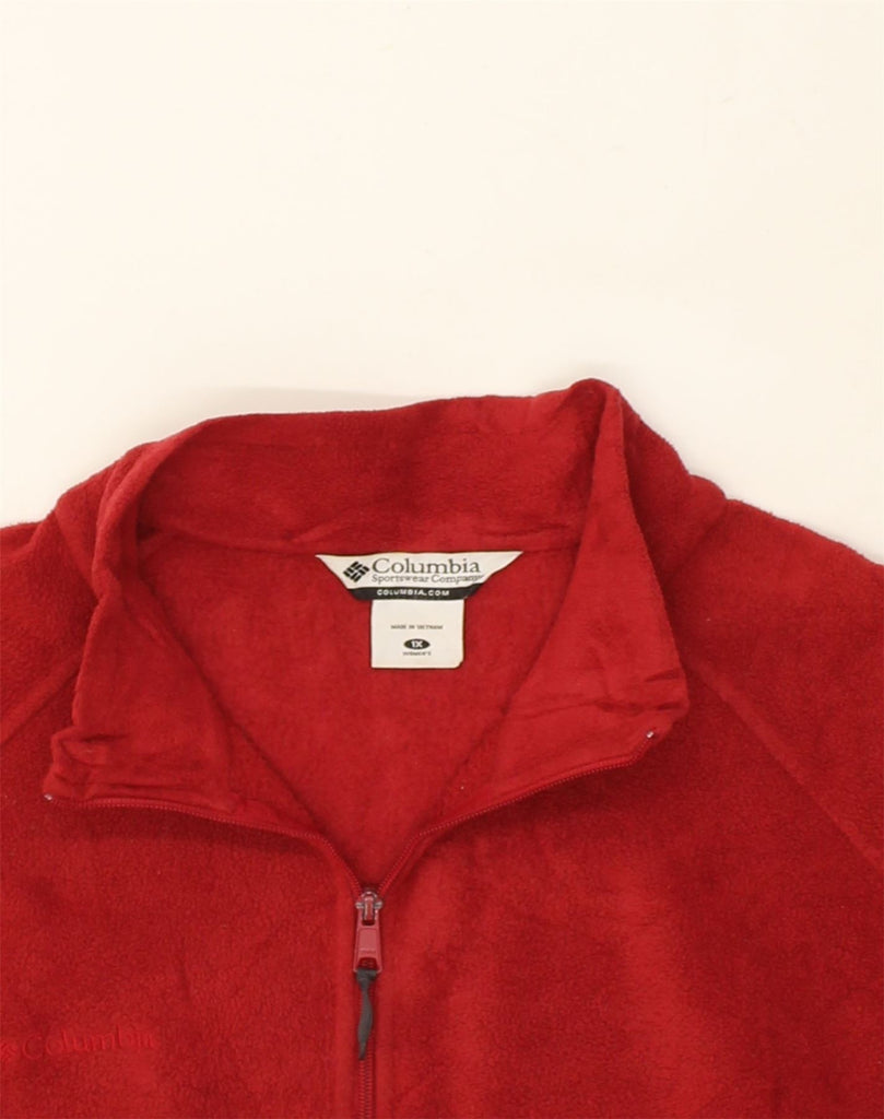 COLUMBIA Womens Fleece Jacket UK 18 XL Red Polyester | Vintage Columbia | Thrift | Second-Hand Columbia | Used Clothing | Messina Hembry 