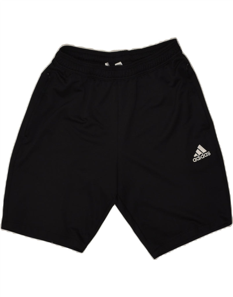 ADIDAS Mens Sport Shorts Large Black Polyester | Vintage Adidas | Thrift | Second-Hand Adidas | Used Clothing | Messina Hembry 