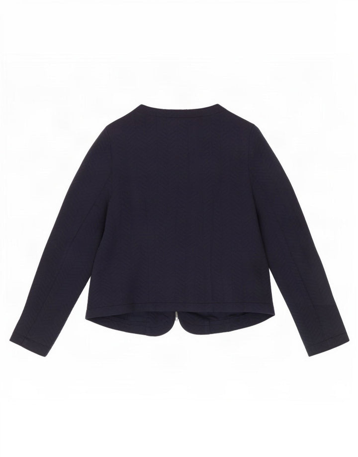 Marks & Spencer Womens Blazer Jacket UK 14 Medium Navy Blue Polyester