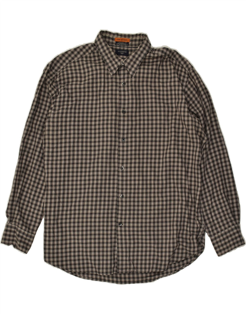 DOCKERS Mens Shirt XL Grey Check Cotton | Vintage Dockers | Thrift | Second-Hand Dockers | Used Clothing | Messina Hembry 