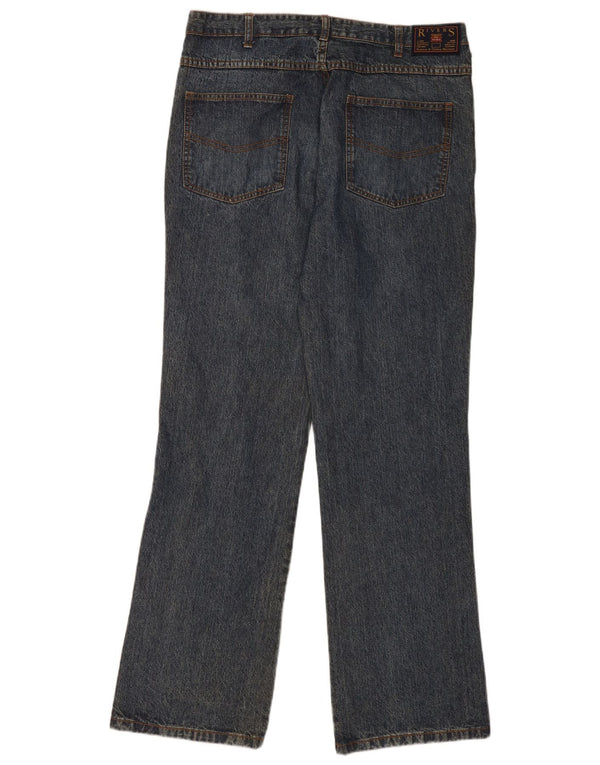 Rivers Mens Straight Jeans W36 L33 Blue Cotton