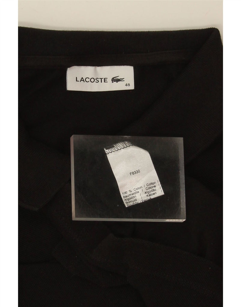 LACOSTE Womens Polo Shirt Size 48 XL Black Cotton Vintage Lacoste and Second-Hand Lacoste from Messina Hembry 