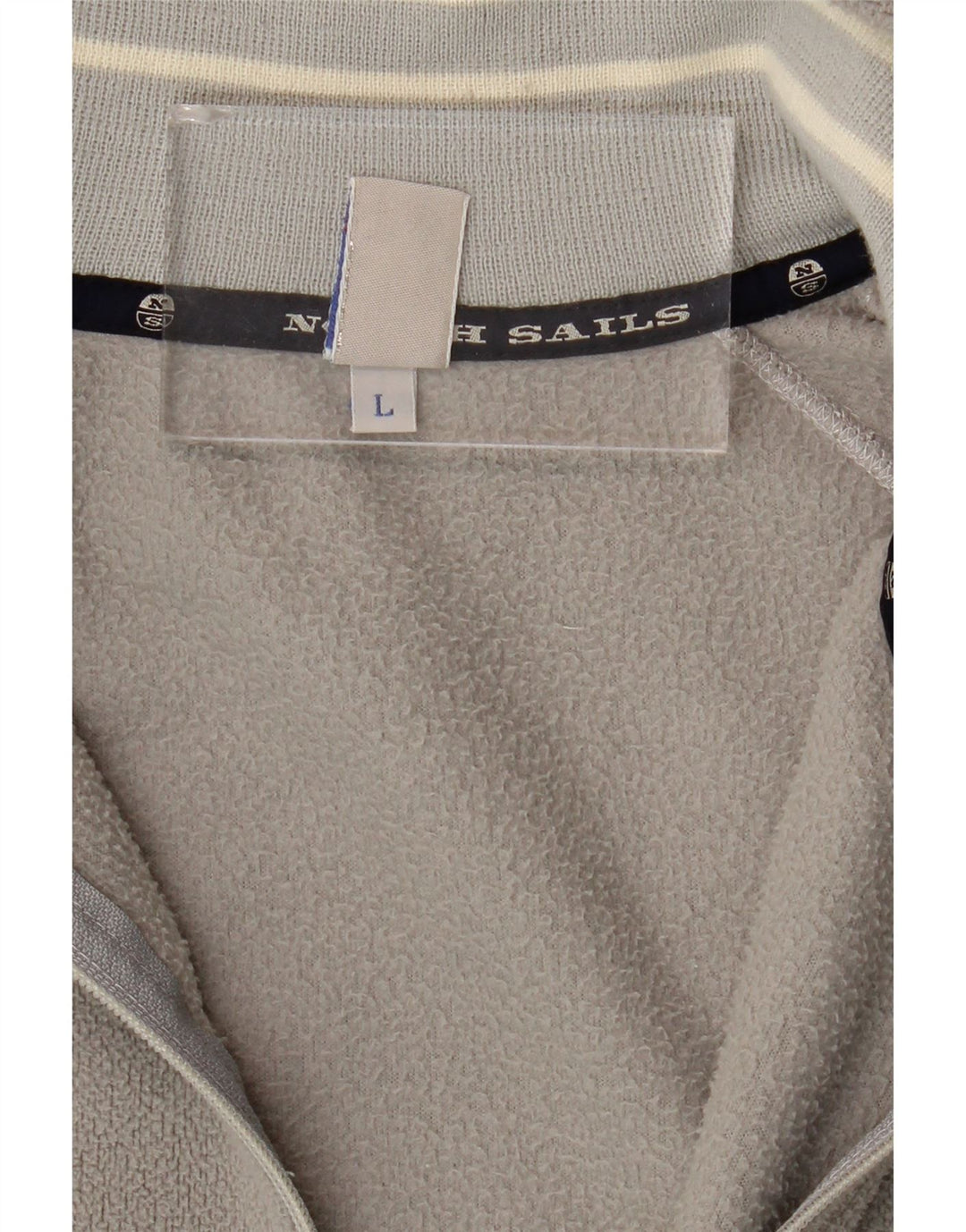North Sails Mens Fleece Jacket UK 40 Large Grey Colourblock Polyester