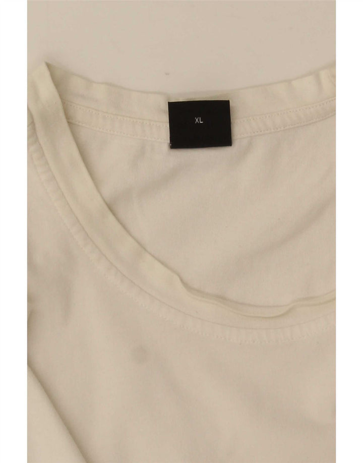 Hugo Boss Mens T-Shirt Top XL White