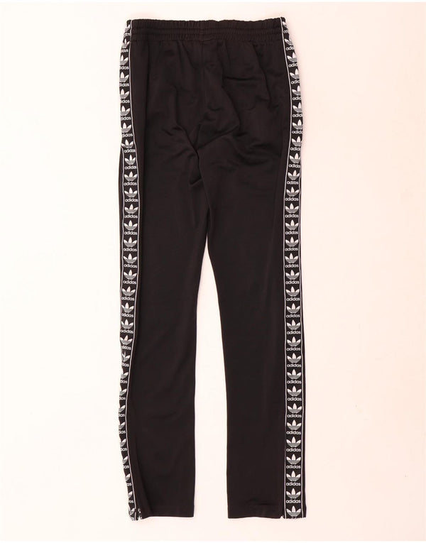 Adidas Womens Graphic Tracksuit Trousers UK 6 XS  Black Polyester