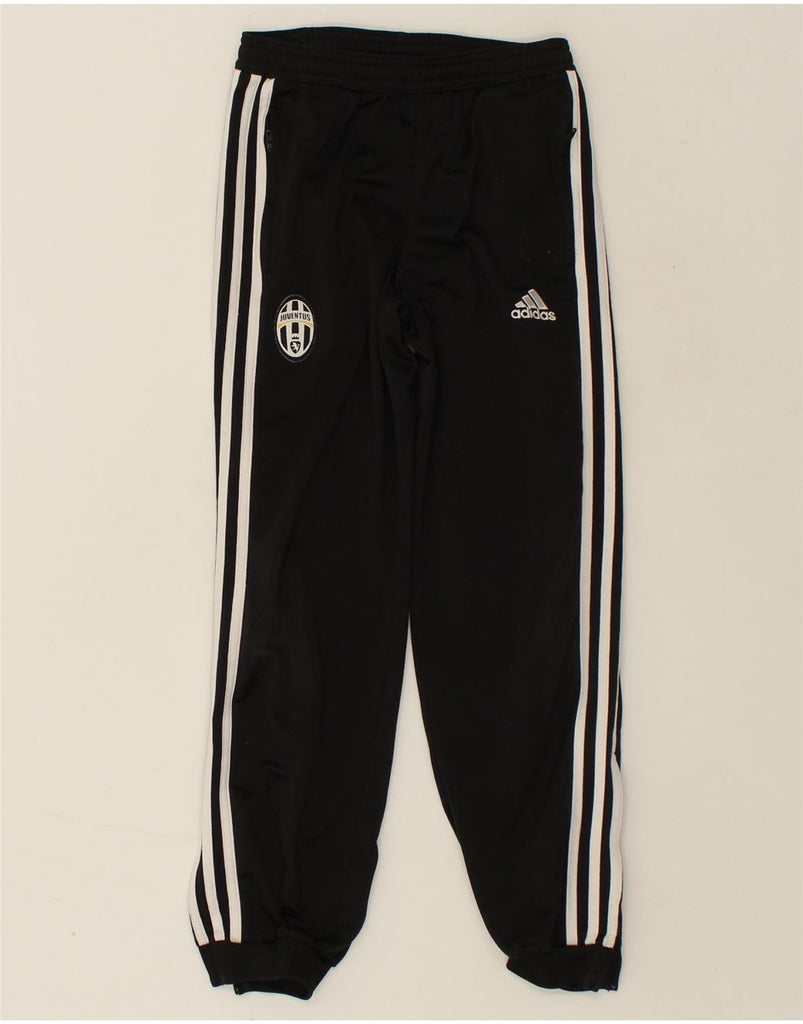 ADIDAS Boys Juventus Graphic Tracksuit Trousers Joggers 9-10 Years Black | Vintage Adidas | Thrift | Second-Hand Adidas | Used Clothing | Messina Hembry 