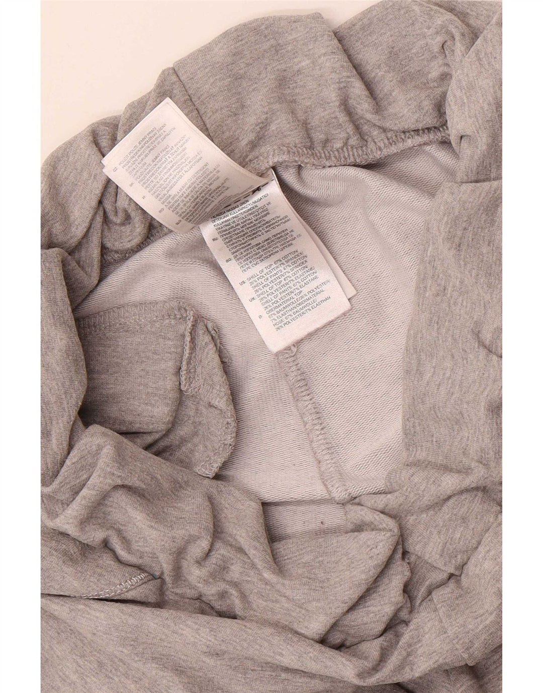 Adidas Womens Tracksuit Trousers UK 12 Medium Grey Cotton