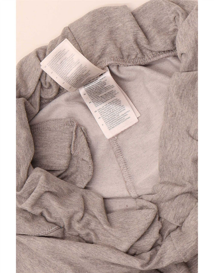 Adidas Womens Tracksuit Trousers UK 12 Medium Grey Cotton