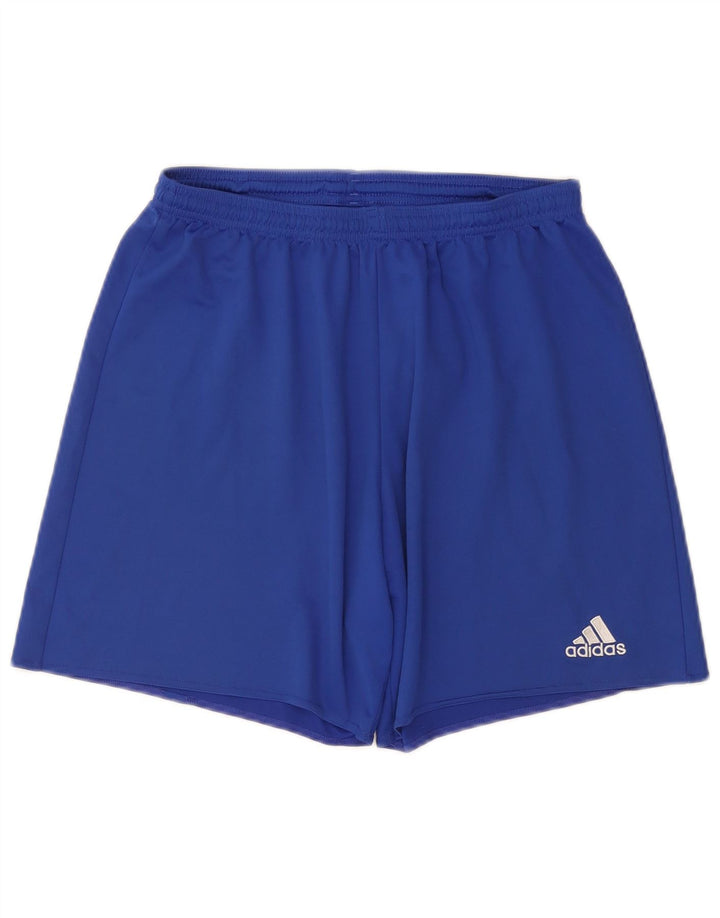 Adidas Mens Climalite Sport Shorts Large Blue Polyester