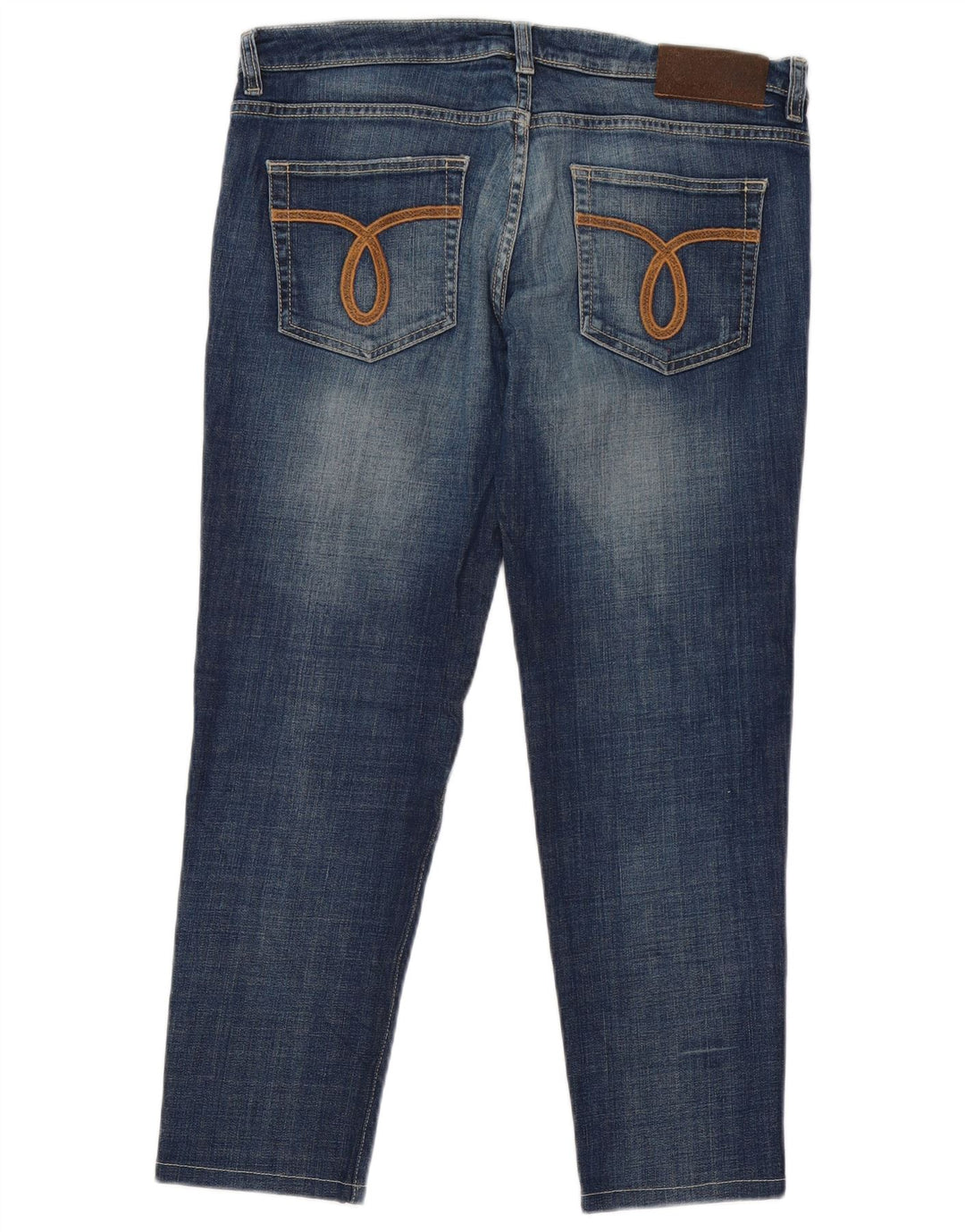 Calvin Klein Womens Straight Jeans W31 L27 Blue Cotton