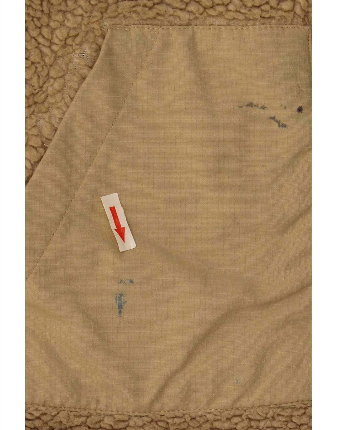 Urban Outfitters Mens Fleece Jacket UK 36 Small Beige Polyester