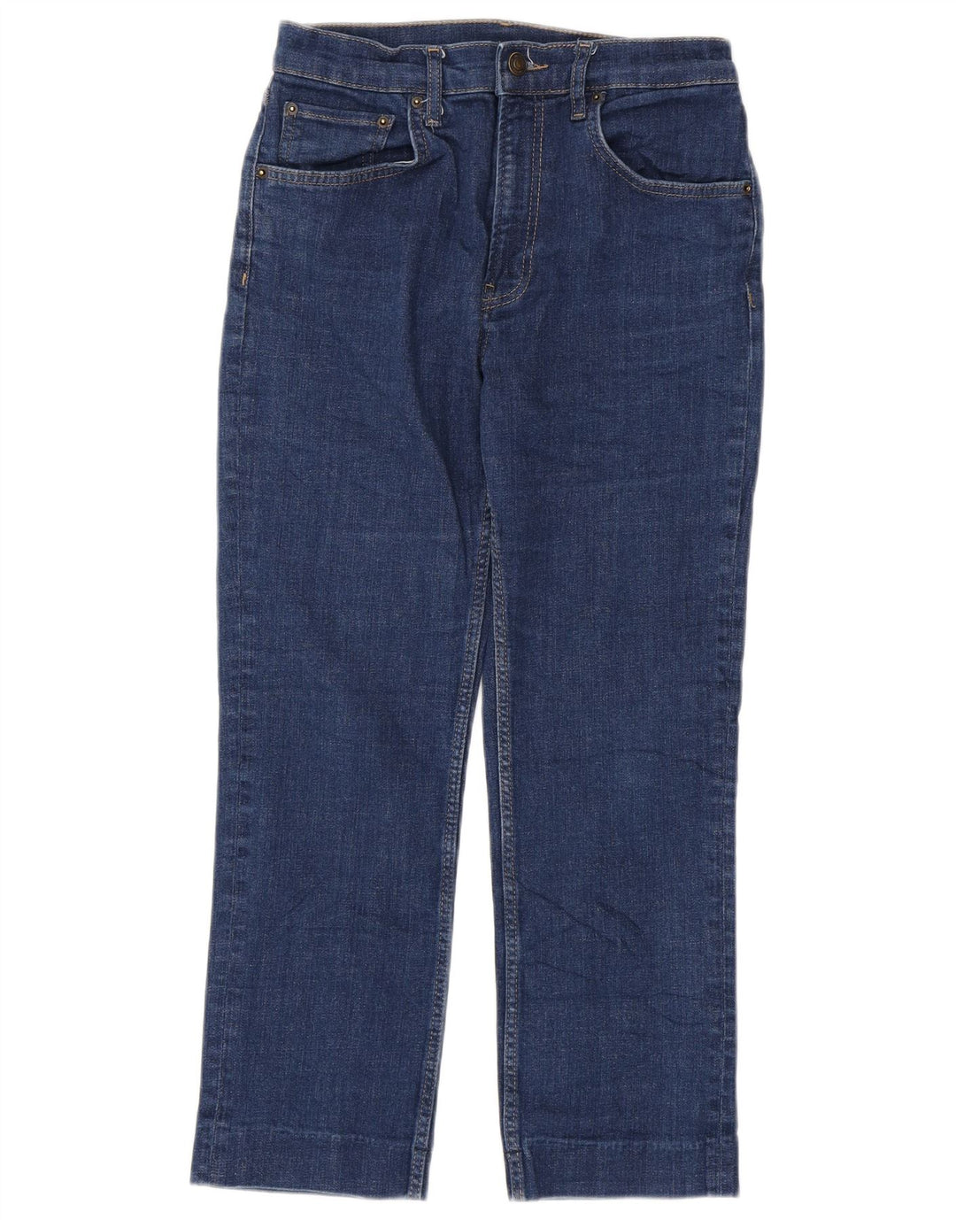 Zara Womens Cropped Jeans EU 40 Medium W30 L25 Blue
