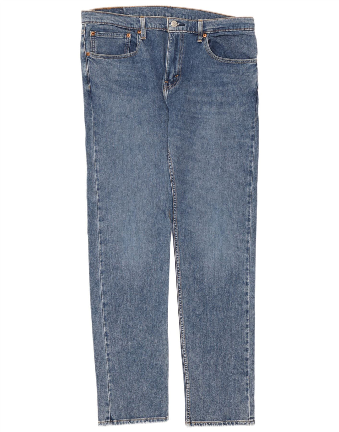 Levi's Mens 502 Tapered Jeans W34 L34 Blue Cotton