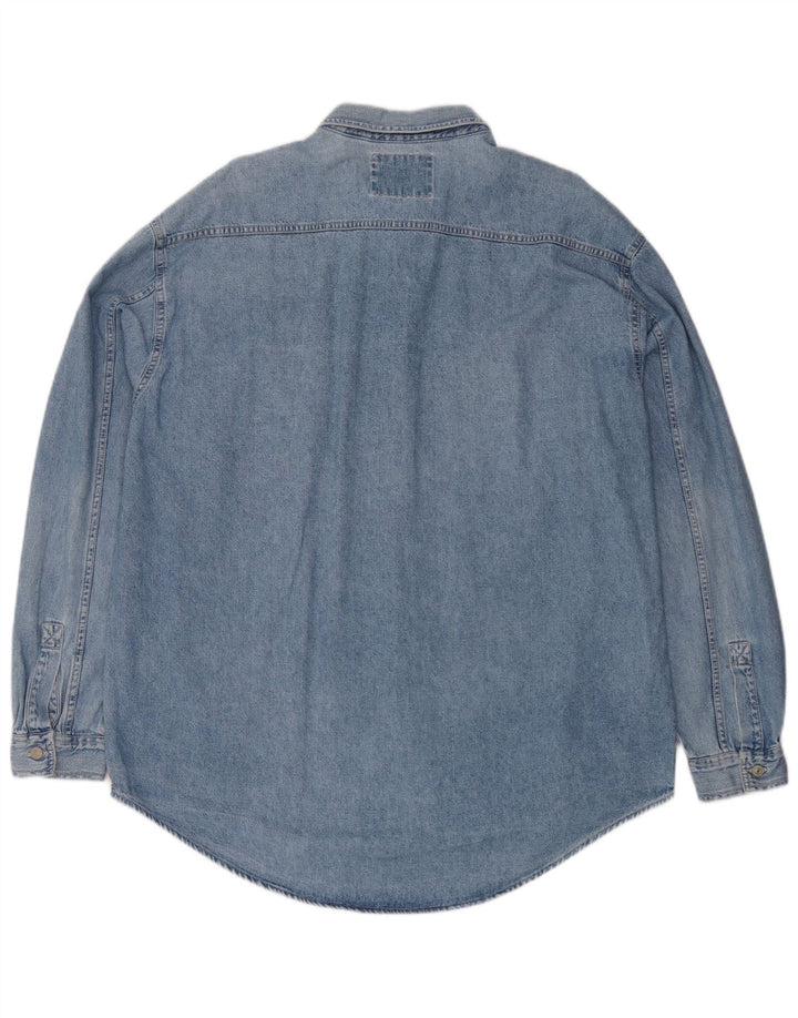 Levi's Mens Denim Shirt XL Blue Cotton
