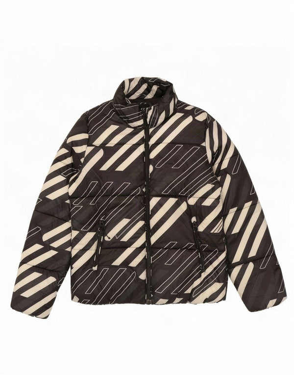 Superdry Mens Graphic Padded Jacket UK 40 Large Black Polyester