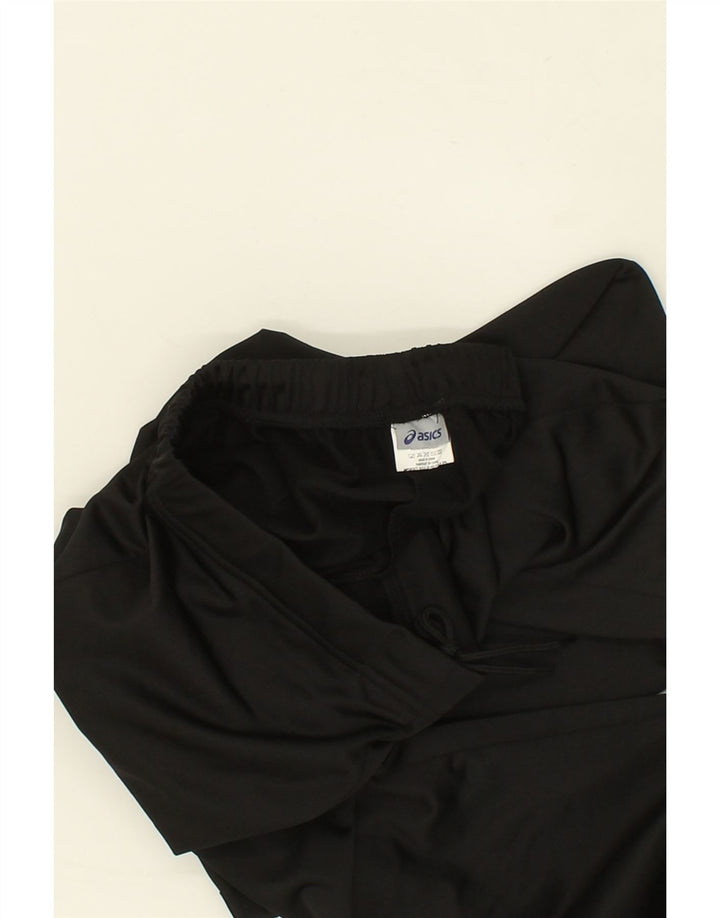 ASICS Womens Tracksuit Trousers UK 14 Medium Black Polyester Vintage Asics and Second-Hand Asics from Messina Hembry 