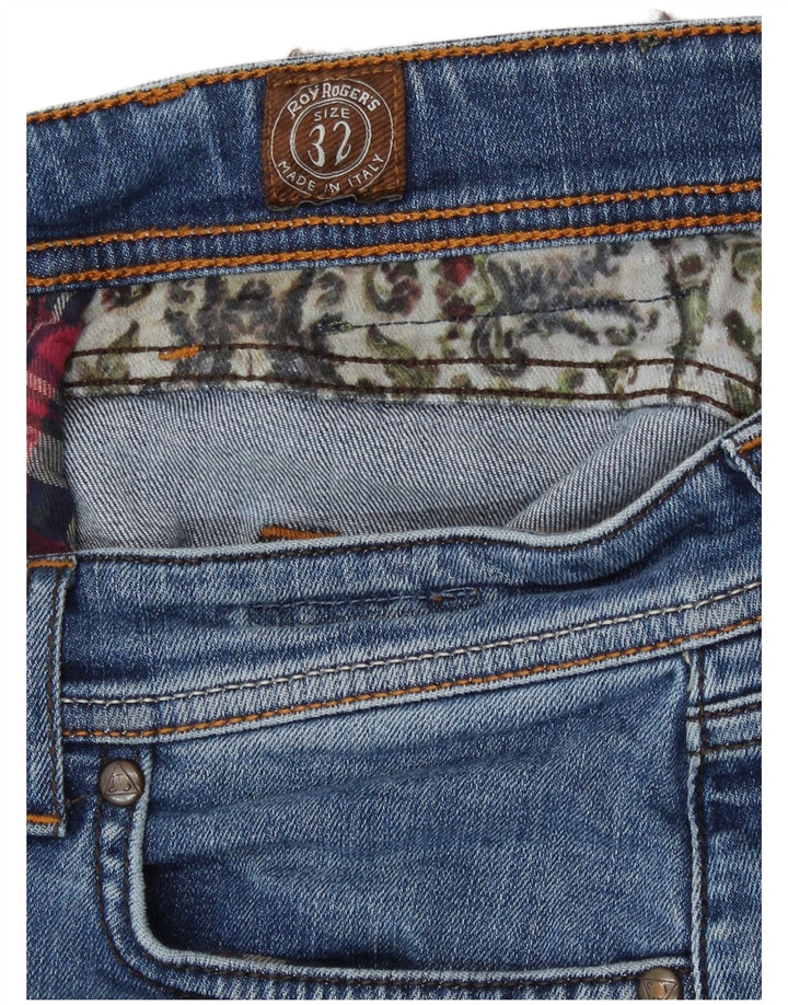 Roy Rogers Womens Straight Jeans W32 L30 Blue Cotton
