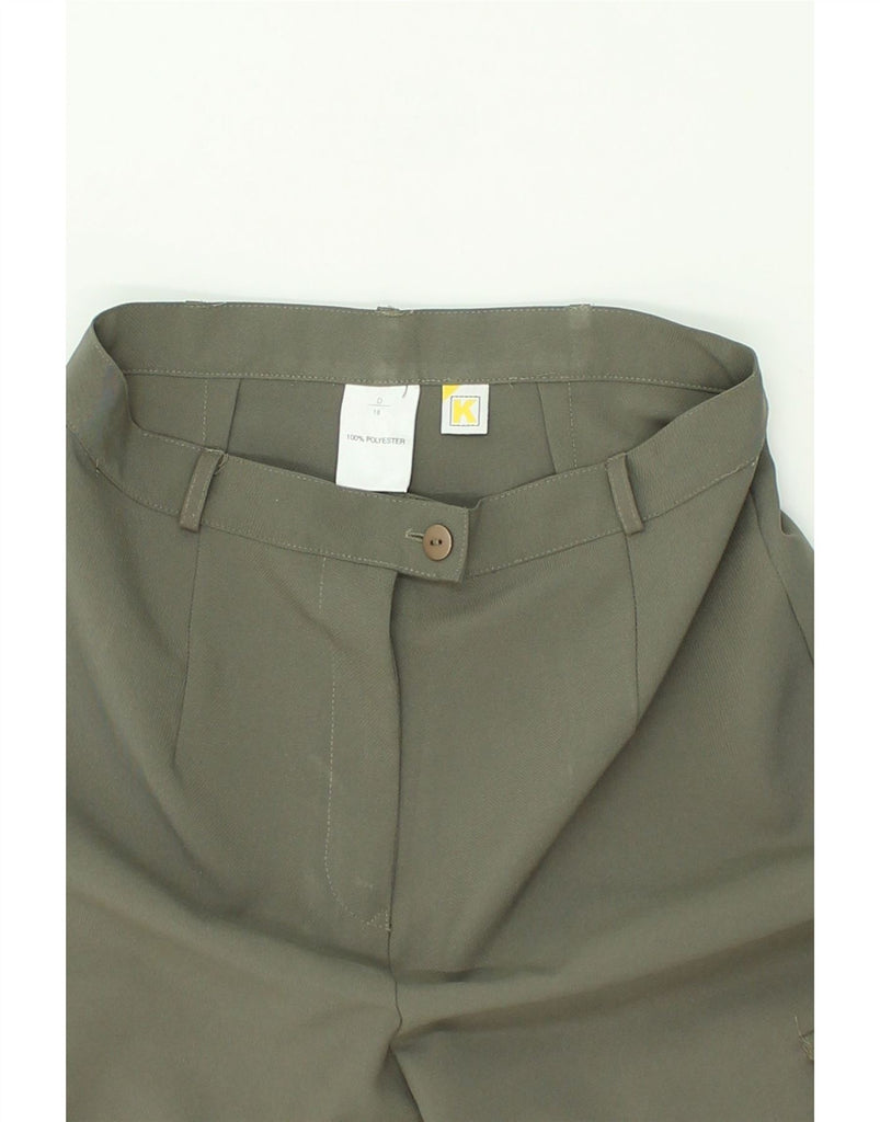 VINTAGE Girls Straight High Waist Cargo Trousers 15-16 Years W28 L28 Green | Vintage Vintage | Thrift | Second-Hand Vintage | Used Clothing | Messina Hembry 