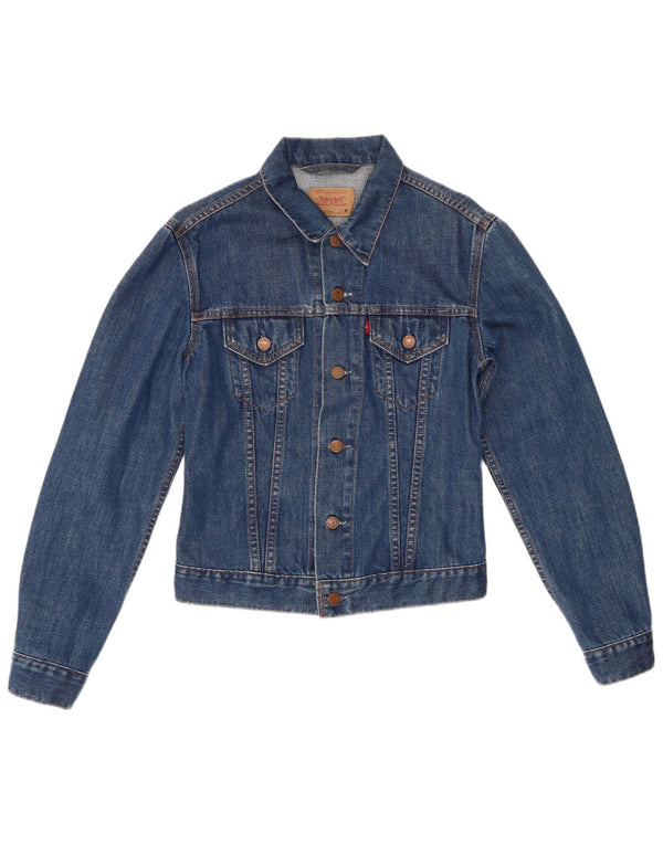LEVI'S Girls Denim Jacket 10-11 Years Medium Blue Cotton