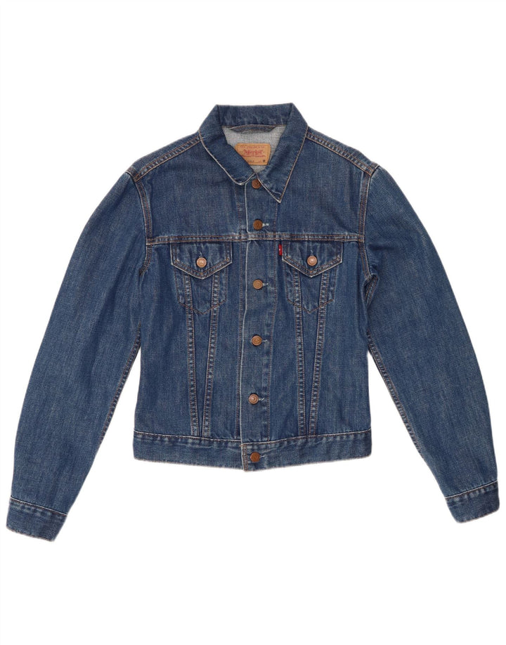 LEVI'S Girls Denim Jacket 10-11 Years Medium Blue Cotton
