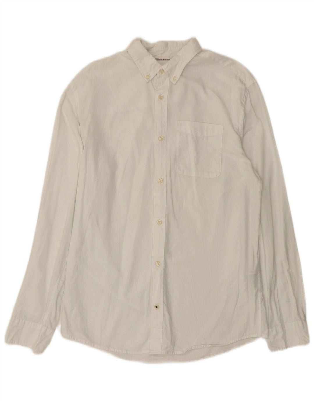 Jack & Jones Mens Shirt Medium White Cotton