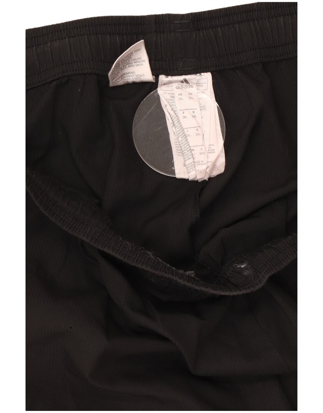 Adidas Mens Climalite Tracksuit Trousers 2XL  Black Polyester
