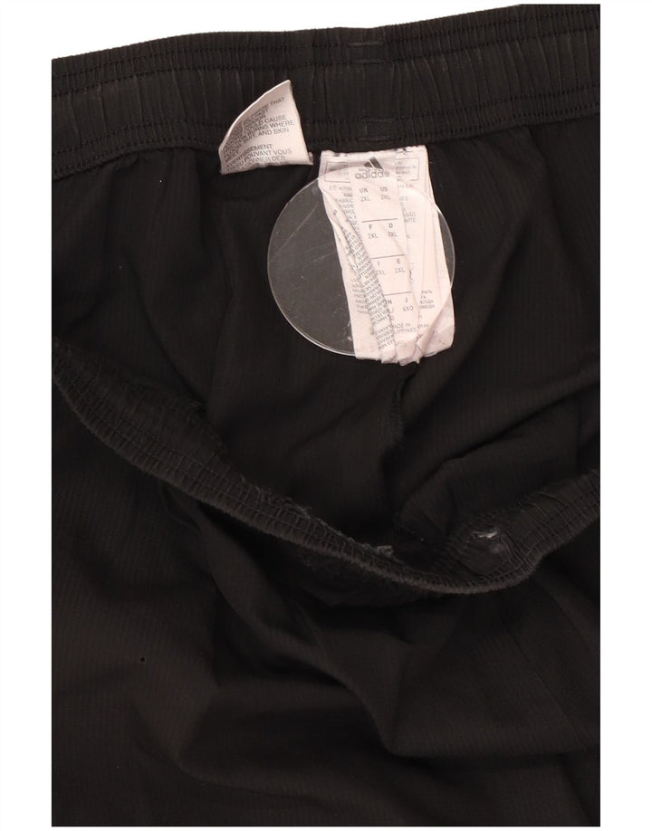 Adidas Mens Climalite Tracksuit Trousers 2XL  Black Polyester