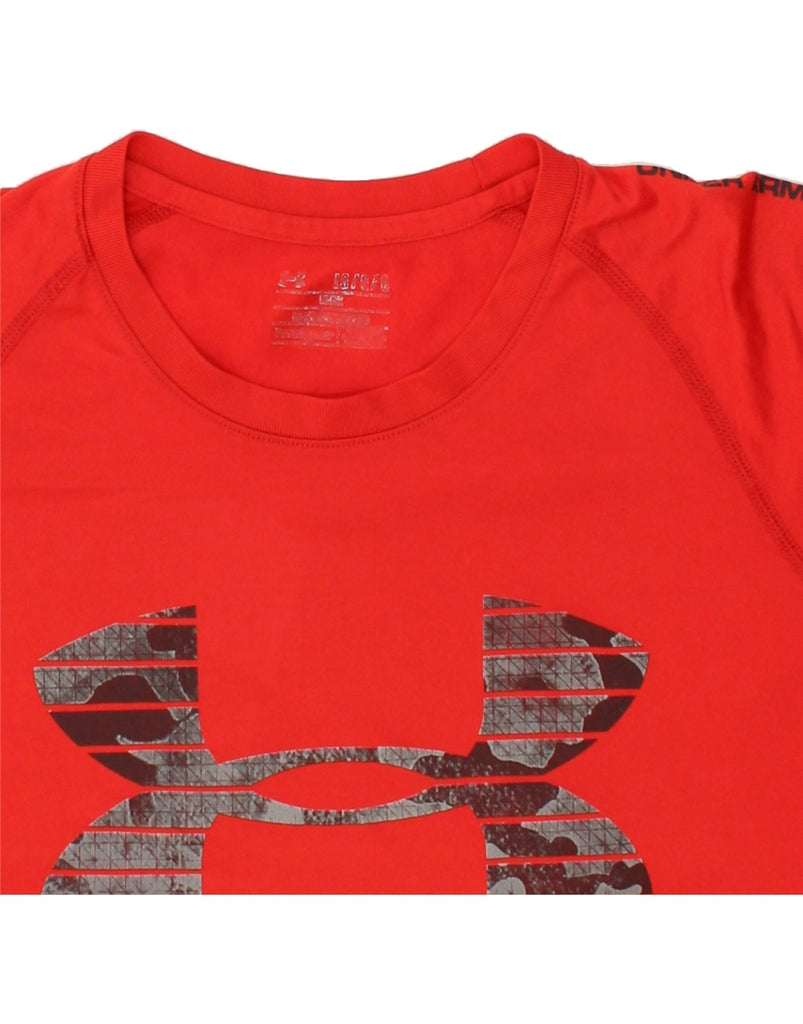 UNDER ARMOUR Mens Graphic T-Shirt Top Large Red Cotton | Vintage Under Armour | Thrift | Second-Hand Under Armour | Used Clothing | Messina Hembry 