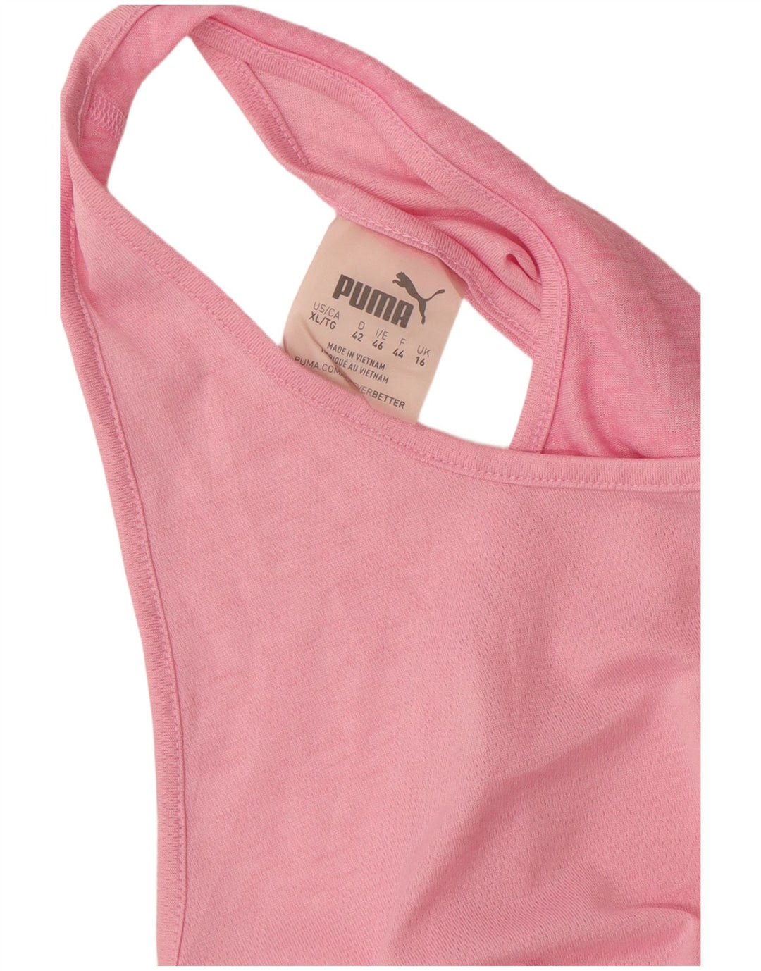 Puma Womens Vest Top UK 16 Large  Pink Polyester