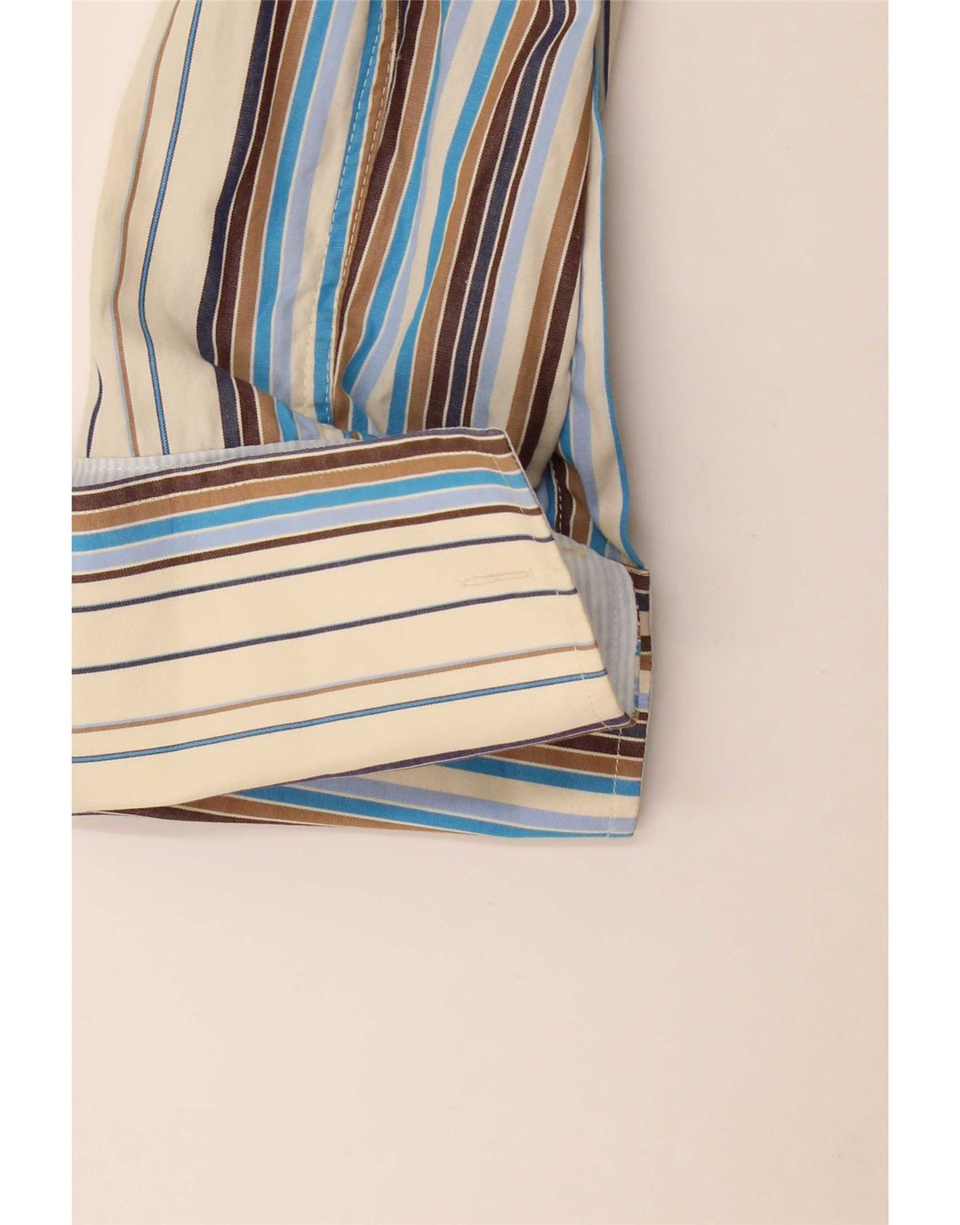 Ted Baker Mens Formal Shirt Size 4 Large Multicoloured Striped Cotton