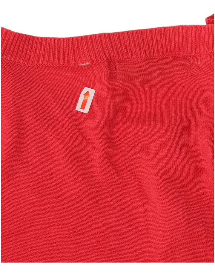 MARKS & SPENCER Womens Cardigan Sweater UK 18 XL Pink Cotton